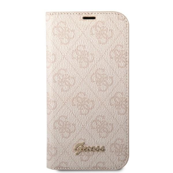 iTok webáruház - Guess Guess GUBKP14XHG4SHP 4G Vintage Gold Logo könyvtok iPhone 14 Pro Max készülékhez – rózsaszín 3 Guess GUBKP14XHG4SHP iPhone 14 Pro Max 6.7 "pink / pink book 4G Vintage Gold Logo