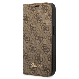 Guess GUBKP14XHG4SHW 4G Vintage Gold Logo könyvtok iPhone 14 Pro Max 6,7″ készülékhez – barna