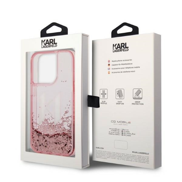 iTok webáruház - Karl Lagerfeld Karl Lagerfeld KLHCP14XLBKLCP Liquid Glitter Big KL tok iPhone 14 Pro Maxhoz – rózsaszín 8 Karl Lagerfeld KLHCP14XLBKLCP iPhone 14 Pro Max 6.7 "pink / pink hardcase Liquid Glitter Big KL