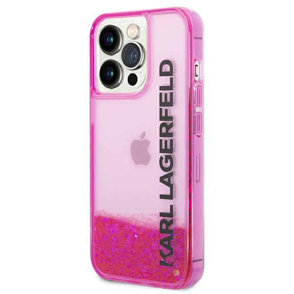 iTok webáruház - Karl Lagerfeld Karl Lagerfeld KLHCP14XLCKVF Liquid Glitter Elong tok iPhone 14 Pro Max készülékhez – rózsaszín 2 Karl Lagerfeld KLHCP14XLCKVF iPhone 14 Pro Max 6.7 "pink / pink hardcase Liquid Glitter Elong