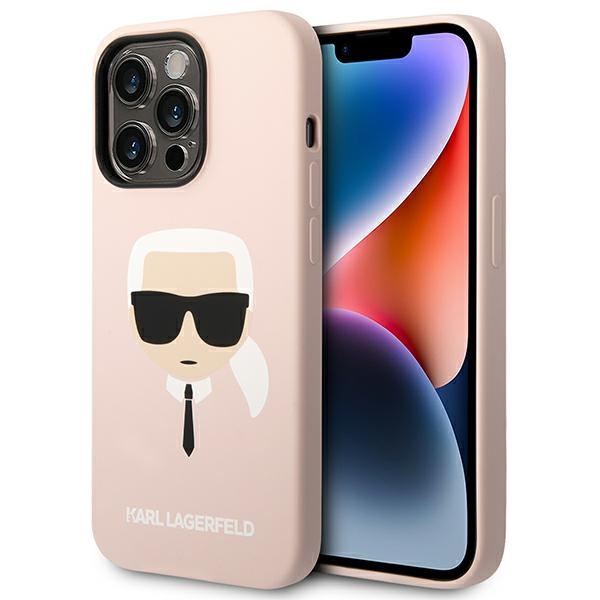 iTok webáruház - Karl Lagerfeld Karl Lagerfeld KLHCP14XSLKHLP szilikon tok iPhone 14 Pro Max készülékhez, rózsaszín 1 Karl Lagerfeld KLHCP14XSLKHLP iPhone 14 Pro Max 6.7 "hardcase pink / pink Silicone Karl`s Head