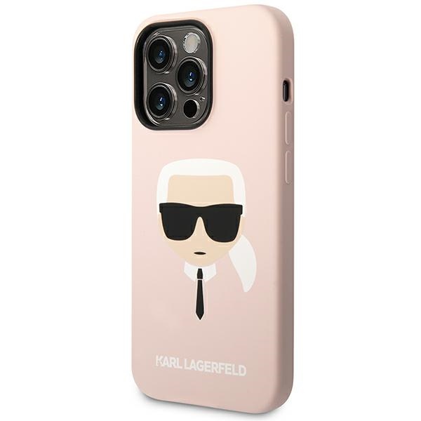 iTok webáruház - Karl Lagerfeld Karl Lagerfeld KLHCP14XSLKHLP szilikon tok iPhone 14 Pro Max készülékhez, rózsaszín 2 Karl Lagerfeld KLHCP14XSLKHLP iPhone 14 Pro Max 6.7 "hardcase pink / pink Silicone Karl`s Head