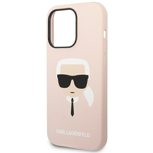 iTok webáruház - Karl Lagerfeld Karl Lagerfeld KLHCP14XSLKHLP szilikon tok iPhone 14 Pro Max készülékhez, rózsaszín 6 Karl Lagerfeld KLHCP14XSLKHLP iPhone 14 Pro Max 6.7 "hardcase pink / pink Silicone Karl`s Head