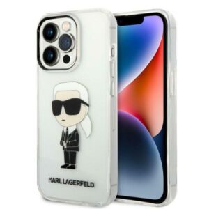 Karl Lagerfeld Ikonik Karl tok iPhone 14 Pro Max készülékhez (átlátszó)