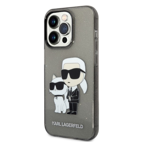 iTok webáruház - Karl Lagerfeld Karl Lagerfeld Glitter Karl&Choupette tok iPhone 14 Pro Max készülékhez (fekete) 2 Karl Lagerfeld Glitter Karl&Choupette case for iPhone 14 Pro Max (fekete)