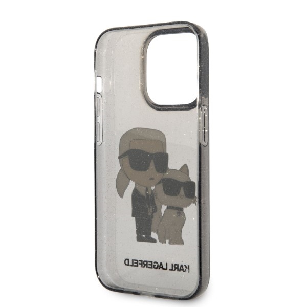 iTok webáruház - Karl Lagerfeld Karl Lagerfeld Glitter Karl&Choupette tok iPhone 14 Pro Max készülékhez (fekete) 7 Karl Lagerfeld Glitter Karl&Choupette case for iPhone 14 Pro Max (fekete)