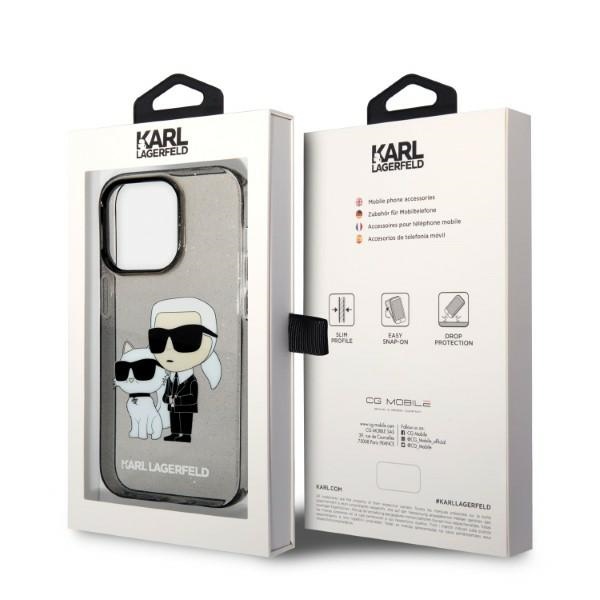 iTok webáruház - Karl Lagerfeld Karl Lagerfeld Glitter Karl&Choupette tok iPhone 14 Pro Max készülékhez (fekete) 8 Karl Lagerfeld Glitter Karl&Choupette case for iPhone 14 Pro Max (fekete)