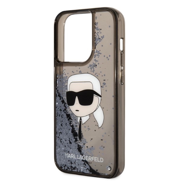 iTok webáruház - Karl Lagerfeld Karl Lagerfeld Glitter Karl's Head tok iPhone 14 Pro Max készülékhez (fekete) 6 Karl Lagerfeld Glitter Karl's Head case for iPhone 14 Pro Max (fekete)