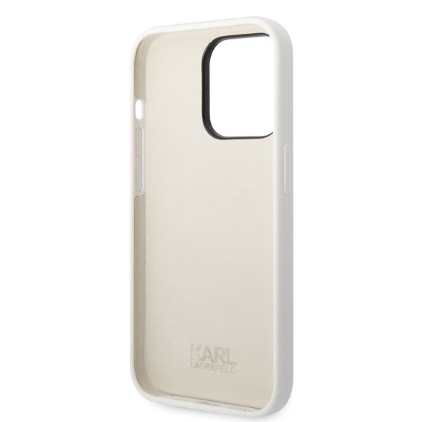 iTok webáruház - Karl Lagerfeld Karl Lagerfeld Silicone Choupette szilikon tok iPhone 14 Pro Max készülékhez (fehér) 7 Karl Lagerfeld Silicone Choupette case for iPhone 14 Pro Max (fehér)
