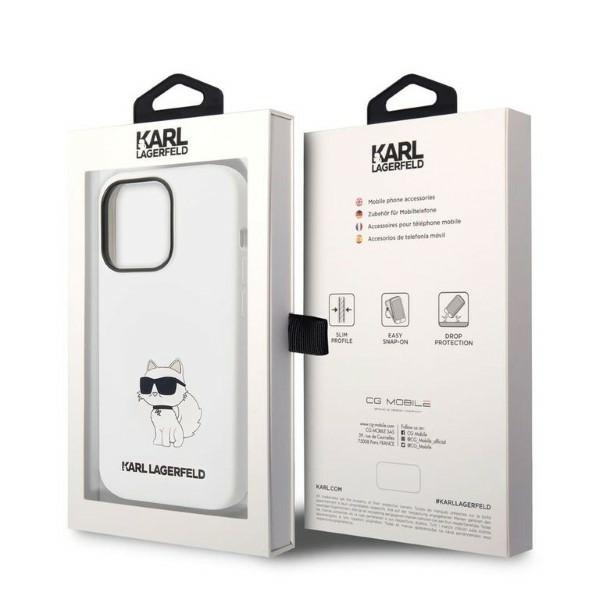 iTok webáruház - Karl Lagerfeld Karl Lagerfeld Silicone Choupette szilikon tok iPhone 14 Pro Max készülékhez (fehér) 8 Karl Lagerfeld Silicone Choupette case for iPhone 14 Pro Max (fehér)