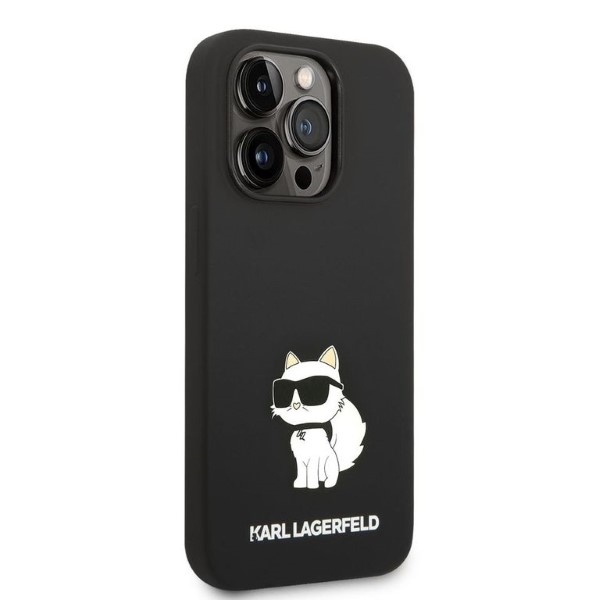 iTok webáruház - Karl Lagerfeld Karl Lagerfeld Silicone Choupette tok iPhone 14 Pro Max készülékhez (fekete) 4 Karl Lagerfeld Silicone Choupette case for iPhone 14 Pro Max (fekete)
