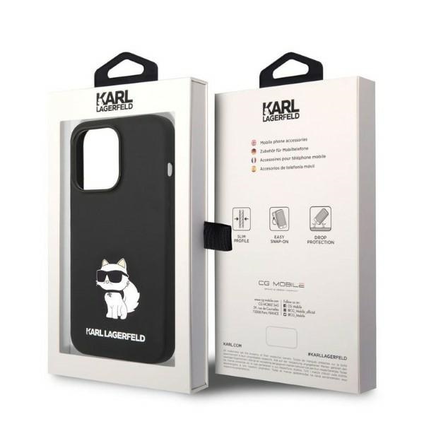 iTok webáruház - Karl Lagerfeld Karl Lagerfeld Silicone Choupette tok iPhone 14 Pro Max készülékhez (fekete) 8 Karl Lagerfeld Silicone Choupette case for iPhone 14 Pro Max (fekete)