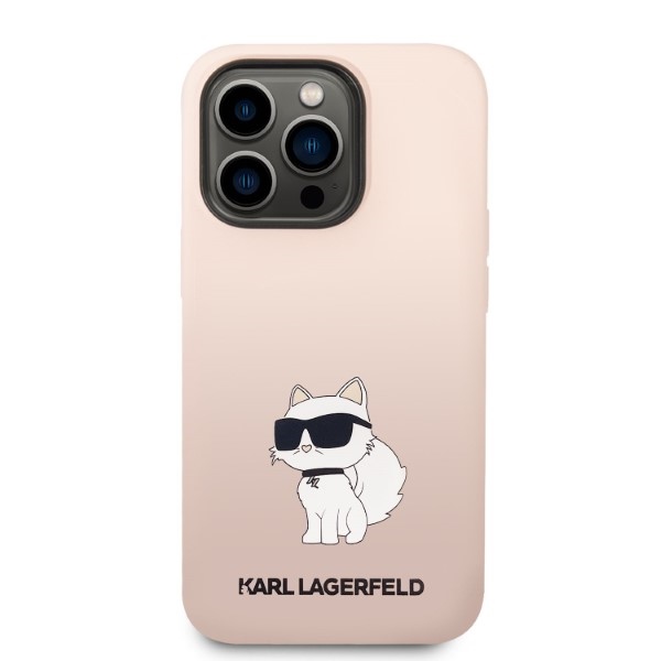 iTok webáruház - Karl Lagerfeld Karl Lagerfeld Silicone Ikonik Choupette tok iPhone 14 Pro Max készülékhez (rózsaszín) 3 Karl Lagerfeld Silicone Choupette case for iPhone 14 Pro Max (rózsaszín)