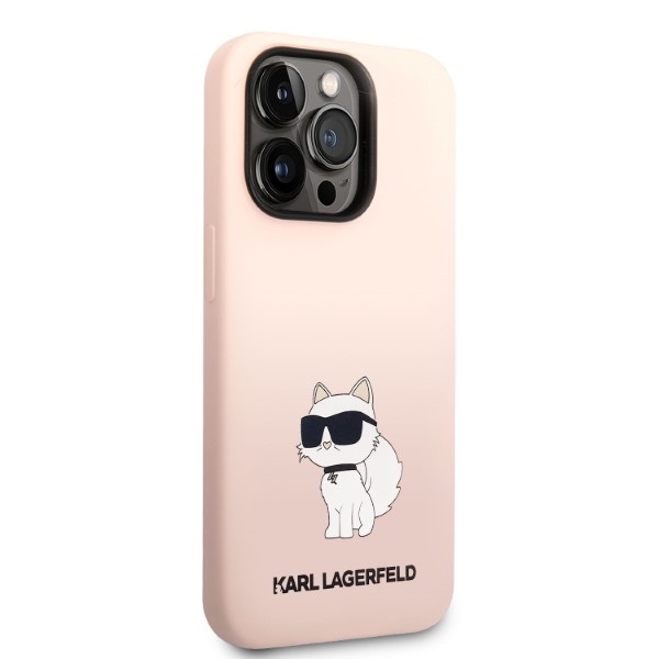 iTok webáruház - Karl Lagerfeld Karl Lagerfeld Silicone Ikonik Choupette tok iPhone 14 Pro Max készülékhez (rózsaszín) 4 Karl Lagerfeld Silicone Choupette case for iPhone 14 Pro Max (rózsaszín)