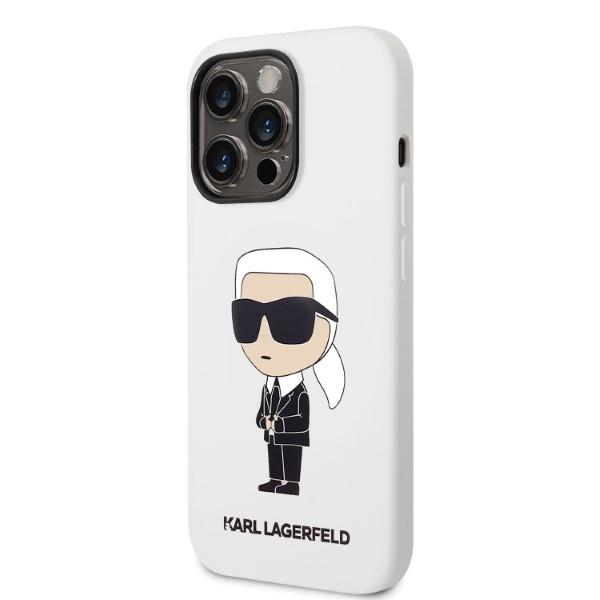 iTok webáruház - Karl Lagerfeld Karl Lagerfeld Silicone Ikonik Karl tok iPhone 14 Pro Max készülékhez (fehér) 2 Karl Lagerfeld Silicone Ikonik case for iPhone 14 Pro Max (fehér)