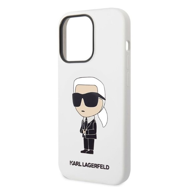 iTok webáruház - Karl Lagerfeld Karl Lagerfeld Silicone Ikonik Karl tok iPhone 14 Pro Max készülékhez (fehér) 6 Karl Lagerfeld Silicone Ikonik case for iPhone 14 Pro Max (fehér)