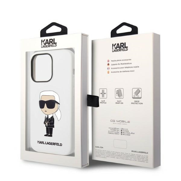 iTok webáruház - Karl Lagerfeld Karl Lagerfeld Silicone Ikonik Karl tok iPhone 14 Pro Max készülékhez (fehér) 8 Karl Lagerfeld Silicone Ikonik case for iPhone 14 Pro Max (fehér)
