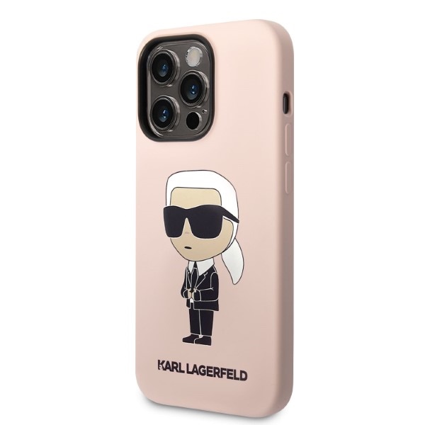 iTok webáruház - Karl Lagerfeld Karl Lagerfeld Silicone Ikonik tok iPhone 14 Pro Max készülékhez (rózsaszín) 2 Karl Lagerfeld Silicone Ikonik case for iPhone 14 Pro Max (rózsaszín)