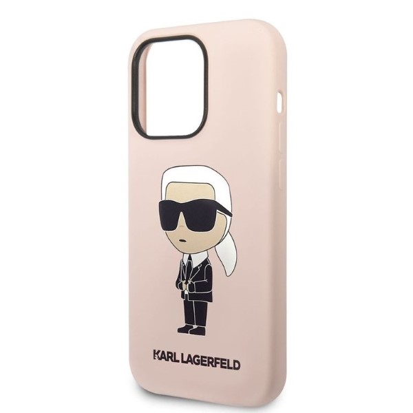 iTok webáruház - Karl Lagerfeld Karl Lagerfeld Silicone Ikonik tok iPhone 14 Pro Max készülékhez (rózsaszín) 6 Karl Lagerfeld Silicone Ikonik case for iPhone 14 Pro Max (rózsaszín)