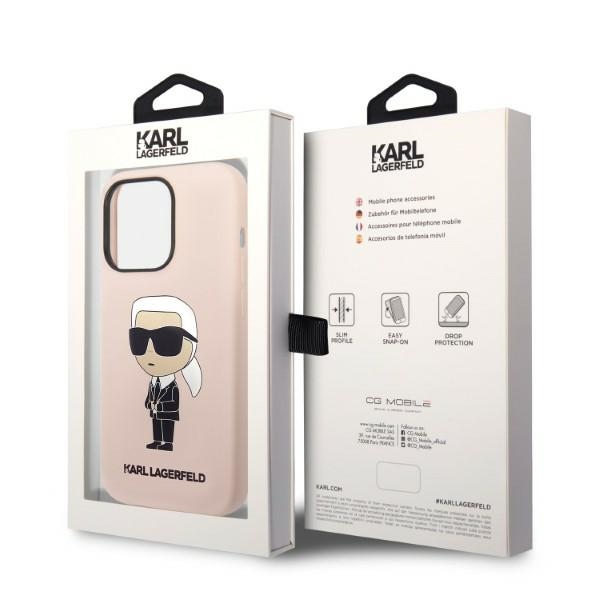 iTok webáruház - Karl Lagerfeld Karl Lagerfeld Silicone Ikonik tok iPhone 14 Pro Max készülékhez (rózsaszín) 8 Karl Lagerfeld Silicone Ikonik case for iPhone 14 Pro Max (rózsaszín)