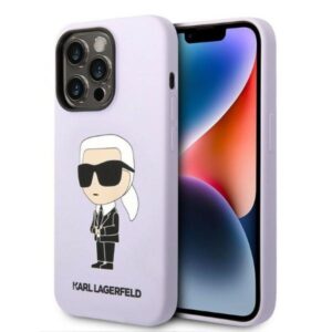 Karl Lagerfeld KLHCP14XSNIKBCU iPhone 14 Pro Max szilikon tok – lila