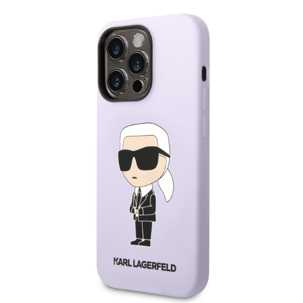 iTok webáruház - Karl Lagerfeld Karl Lagerfeld KLHCP14XSNIKBCU iPhone 14 Pro Max szilikon tok – lila 2 Karl Lagerfeld KLHCP14XSNIKBCU iPhone 14 Pro Max 6.7" hardcase purple/purple Silicone Ikonik
