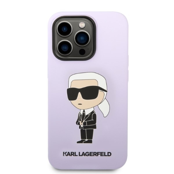 iTok webáruház - Karl Lagerfeld Karl Lagerfeld KLHCP14XSNIKBCU iPhone 14 Pro Max szilikon tok – lila 3 Karl Lagerfeld KLHCP14XSNIKBCU iPhone 14 Pro Max 6.7" hardcase purple/purple Silicone Ikonik
