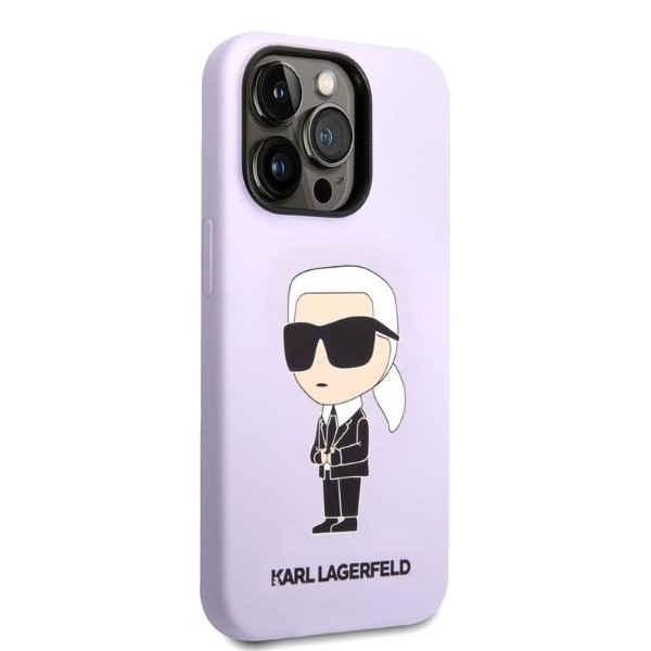 iTok webáruház - Karl Lagerfeld Karl Lagerfeld KLHCP14XSNIKBCU iPhone 14 Pro Max szilikon tok – lila 4 Karl Lagerfeld KLHCP14XSNIKBCU iPhone 14 Pro Max 6.7" hardcase purple/purple Silicone Ikonik