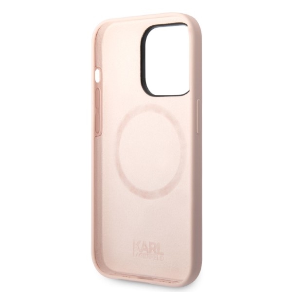 iTok webáruház - Karl Lagerfeld Karl Lagerfeld Silicone Ikonik MagSafe tok iPhone 14 Pro Max készülékhez (rózsaszín) 7 Karl Lagerfeld Silicone Ikonik MagSafe case for iPhone 14 Pro Max (rózsaszín)