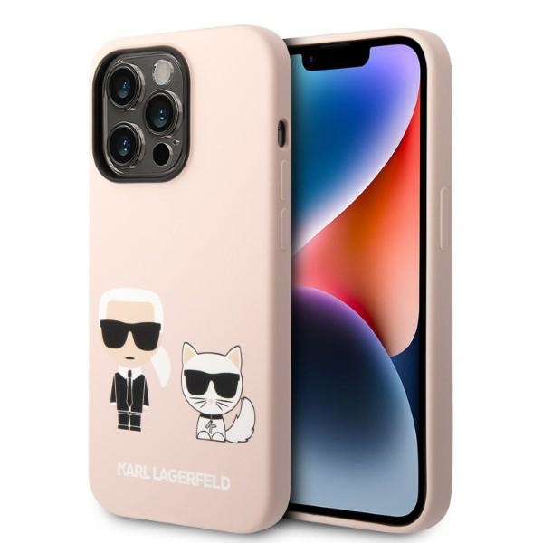 iTok webáruház - Karl Lagerfeld Karl Lagerfeld KLHMP14XSSKCI szilikon tok iPhone 14 Pro Max készülékhez, világos rózsaszín 1 Karl Lagerfeld KLHMP14XSSKCI iPhone 14 Pro Max 6.7" hardcase light pink/light pink Silicone Karl & Choupette Magsafe