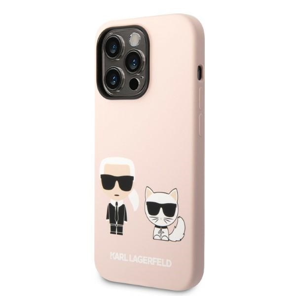 iTok webáruház - Karl Lagerfeld Karl Lagerfeld KLHMP14XSSKCI szilikon tok iPhone 14 Pro Max készülékhez, világos rózsaszín 2 Karl Lagerfeld KLHMP14XSSKCI iPhone 14 Pro Max 6.7" hardcase light pink/light pink Silicone Karl & Choupette Magsafe