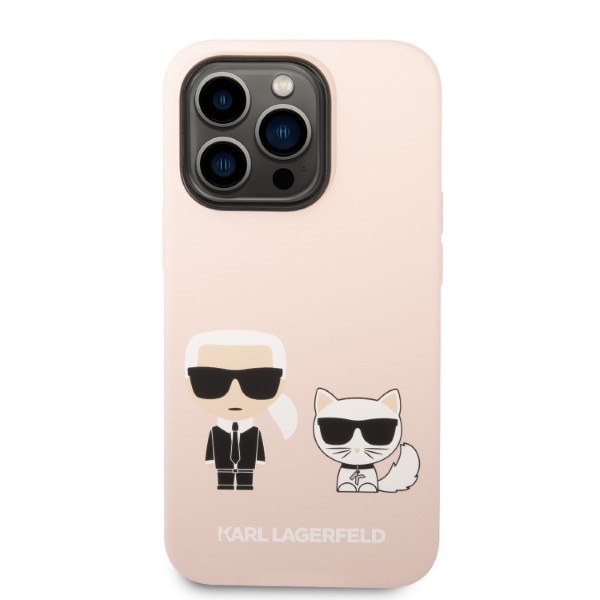 iTok webáruház - Karl Lagerfeld Karl Lagerfeld KLHMP14XSSKCI szilikon tok iPhone 14 Pro Max készülékhez, világos rózsaszín 3 Karl Lagerfeld KLHMP14XSSKCI iPhone 14 Pro Max 6.7" hardcase light pink/light pink Silicone Karl & Choupette Magsafe