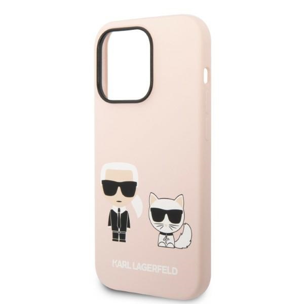 iTok webáruház - Karl Lagerfeld Karl Lagerfeld KLHMP14XSSKCI szilikon tok iPhone 14 Pro Max készülékhez, világos rózsaszín 7 Karl Lagerfeld KLHMP14XSSKCI iPhone 14 Pro Max 6.7" hardcase light pink/light pink Silicone Karl & Choupette Magsafe