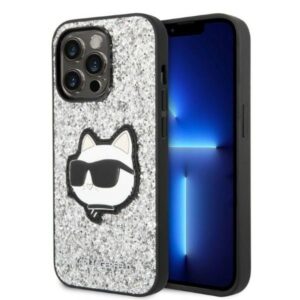 Karl Lagerfeld KLHCP14XG2CPS iPhone 14 Pro Max tok – Glitter Choupette, ezüst