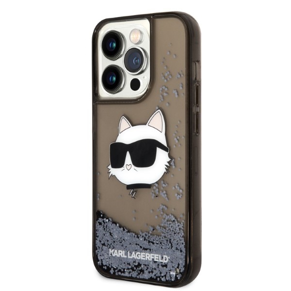 iTok webáruház - Karl Lagerfeld Karl Lagerfeld KLHCP14XLNCHCK iPhone 14 Pro Max 6,7 hüvelykes fekete keménytok – Glitter Choupette Head 2 Karl Lagerfeld KLHCP14XLNCHCK iPhone 14 Pro Max 6.7" black/black hardcase Glitter Choupette Head