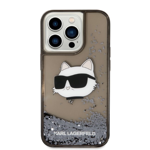 iTok webáruház - Karl Lagerfeld Karl Lagerfeld KLHCP14XLNCHCK iPhone 14 Pro Max 6,7 hüvelykes fekete keménytok – Glitter Choupette Head 3 Karl Lagerfeld KLHCP14XLNCHCK iPhone 14 Pro Max 6.7" black/black hardcase Glitter Choupette Head