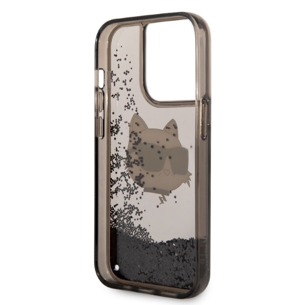 iTok webáruház - Karl Lagerfeld Karl Lagerfeld KLHCP14XLNCHCK iPhone 14 Pro Max 6,7 hüvelykes fekete keménytok – Glitter Choupette Head 7 Karl Lagerfeld KLHCP14XLNCHCK iPhone 14 Pro Max 6.7" black/black hardcase Glitter Choupette Head