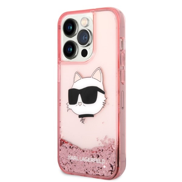 iTok webáruház - Karl Lagerfeld Karl Lagerfeld KLHCP14XLNCHCP iPhone 14 Pro Max tok – Glitter Choupette Head 2 Karl Lagerfeld KLHCP14XLNCHCP iPhone 14 Pro Max 6.7" pink/pink hardcase Glitter Choupette Head