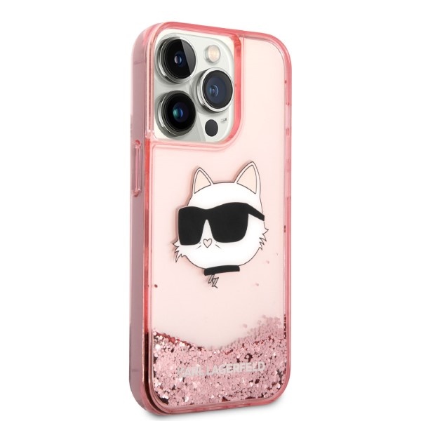 iTok webáruház - Karl Lagerfeld Karl Lagerfeld KLHCP14XLNCHCP iPhone 14 Pro Max tok – Glitter Choupette Head 4 Karl Lagerfeld KLHCP14XLNCHCP iPhone 14 Pro Max 6.7" pink/pink hardcase Glitter Choupette Head
