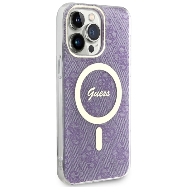 iTok webáruház - Guess Guess GUHMP14XH4STU 4G MagSafe tok iPhone 14 Pro Max készülékhez – lila 4 Guess GUHMP14XH4STU iPhone 14 Pro Max 6.7" purple/purple hardcase 4G MagSafe