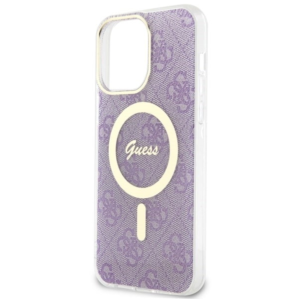 iTok webáruház - Guess Guess GUHMP14XH4STU 4G MagSafe tok iPhone 14 Pro Max készülékhez – lila 6 Guess GUHMP14XH4STU iPhone 14 Pro Max 6.7" purple/purple hardcase 4G MagSafe