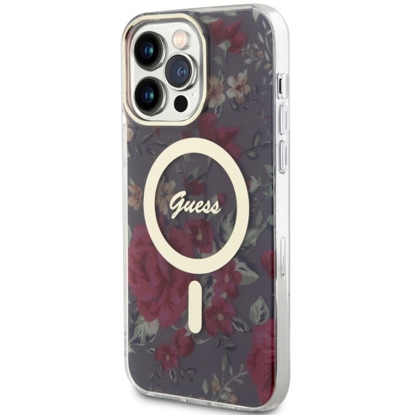 iTok webáruház - Guess Guess GUHMP14XHCFWSA iPhone 14 Pro Max 6.7" green/khaki hardcase Flower MagSafe 2 Guess GUHMP14XHCFWSA iPhone 14 Pro Max 6.7" green/khaki hardcase Flower MagSafe