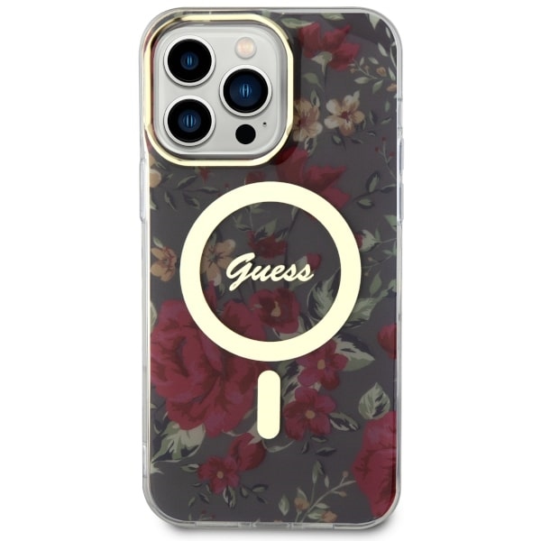 iTok webáruház - Guess Guess GUHMP14XHCFWSA iPhone 14 Pro Max 6.7" green/khaki hardcase Flower MagSafe 3 Guess GUHMP14XHCFWSA iPhone 14 Pro Max 6.7" green/khaki hardcase Flower MagSafe