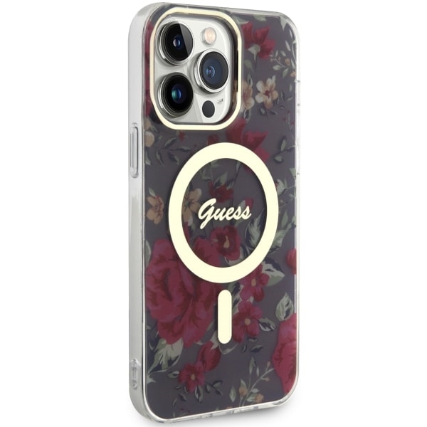iTok webáruház - Guess Guess GUHMP14XHCFWSA iPhone 14 Pro Max 6.7" green/khaki hardcase Flower MagSafe 4 Guess GUHMP14XHCFWSA iPhone 14 Pro Max 6.7" green/khaki hardcase Flower MagSafe