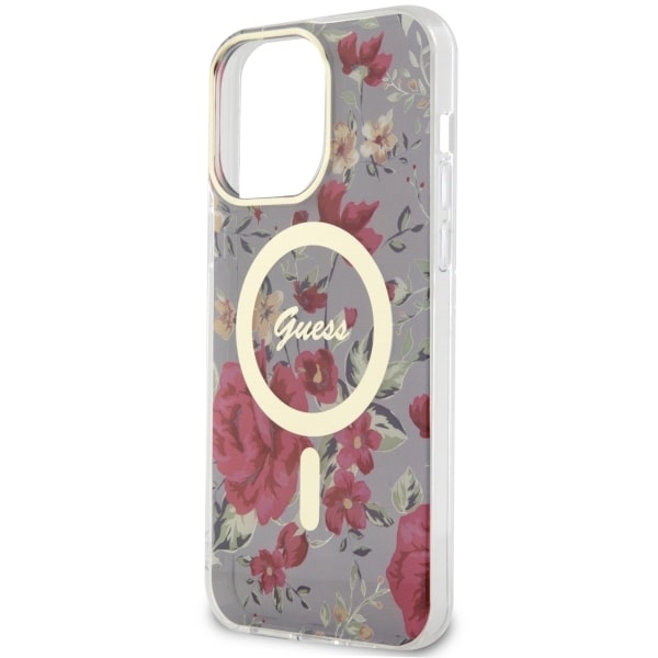 iTok webáruház - Guess Guess GUHMP14XHCFWSA iPhone 14 Pro Max 6.7" green/khaki hardcase Flower MagSafe 6 Guess GUHMP14XHCFWSA iPhone 14 Pro Max 6.7" green/khaki hardcase Flower MagSafe