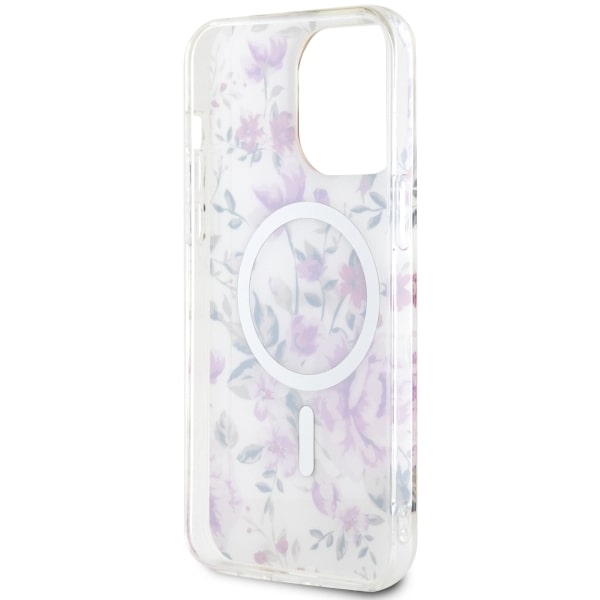 iTok webáruház - Guess Guess GUHMP14XHCFWST Flower MagSafe tok iPhone 14 Pro Max készülékhez 7 Guess GUHMP14XHCFWST iPhone 14 Pro Max 6.7" transparent hardcase Flower MagSafe