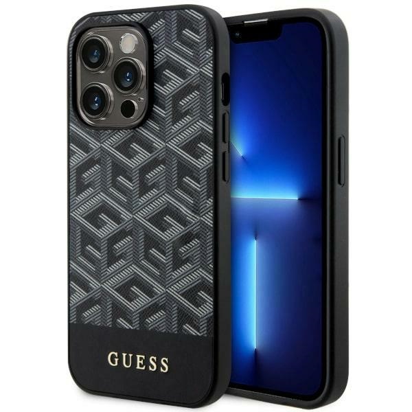 iTok webáruház - Guess Guess GUHMP14XHGCFSEK G Cube Stripes MagSafe tok iPhone 14 Pro Max készülékhez, fekete 1 Guess GUHMP14XHGCFSEK iPhone 14 Pro Max 6.7" black/black hardcase GCube Stripes MagSafe