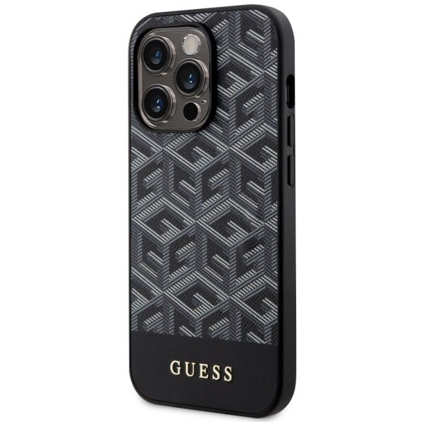 iTok webáruház - Guess Guess GUHMP14XHGCFSEK G Cube Stripes MagSafe tok iPhone 14 Pro Max készülékhez, fekete 2 Guess GUHMP14XHGCFSEK iPhone 14 Pro Max 6.7" black/black hardcase GCube Stripes MagSafe