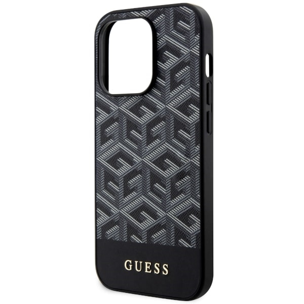iTok webáruház - Guess Guess GUHMP14XHGCFSEK G Cube Stripes MagSafe tok iPhone 14 Pro Max készülékhez, fekete 6 Guess GUHMP14XHGCFSEK iPhone 14 Pro Max 6.7" black/black hardcase GCube Stripes MagSafe