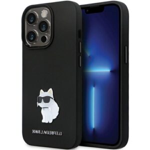Karl Lagerfeld KLHCP14XSMHCNPK szilikon tok iPhone 14 Pro Max készülékhez – fekete